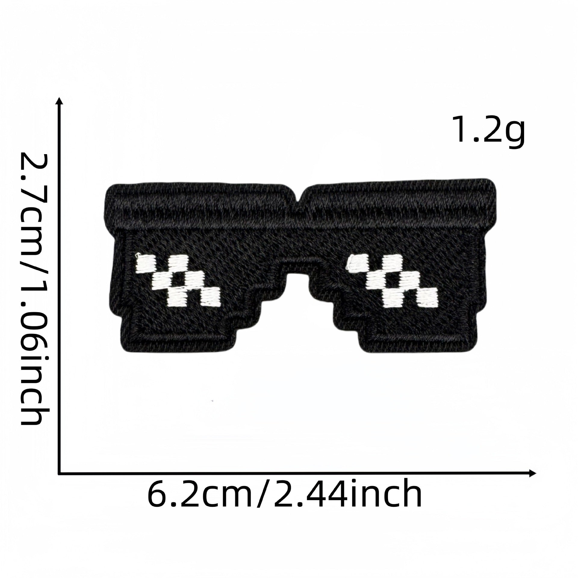Wholesale Stylish Embroidered Patch Funny Sunglasses Watermelon Design Iron On For Bags Hats Clothing DIY Craft Supply