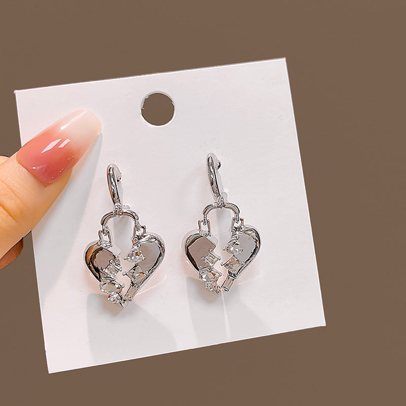 Wholesale Cross Irregular Butterfly Alloy Earrings