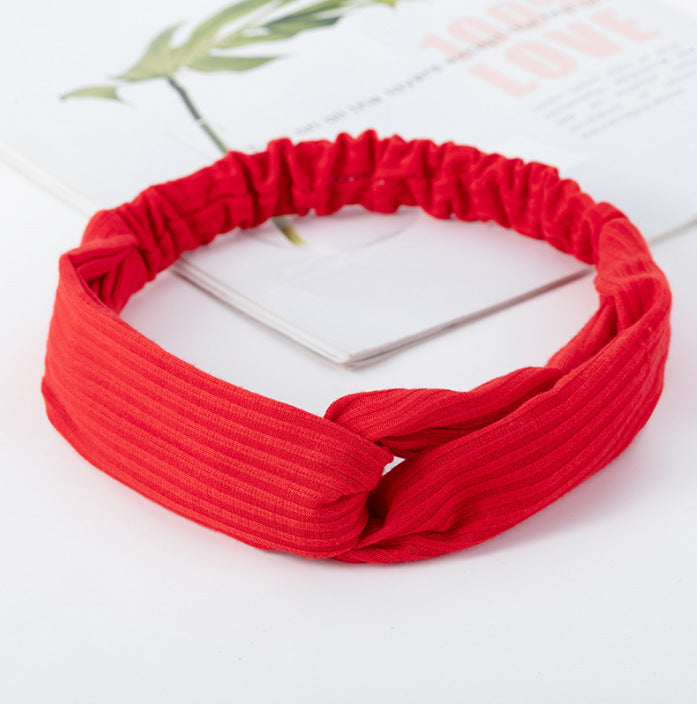 Wholesale Knitted Headband Face Wash Hair Band Solid Color Elastic Hair Band Yoga Sports Hair Band Headband Women