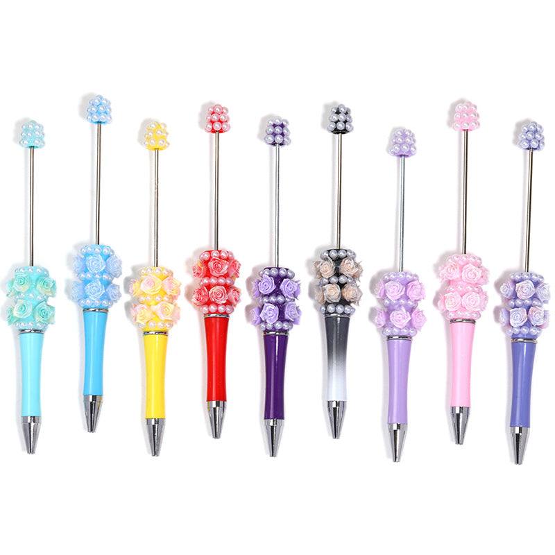 Wholesale 5pc/pack Pearl beadable pen candy color