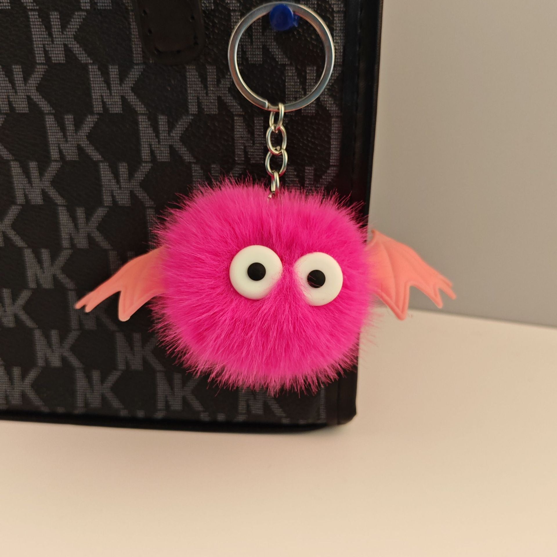 Wholesale 5pcs/pack Plush ball pendant funny keychain accessories