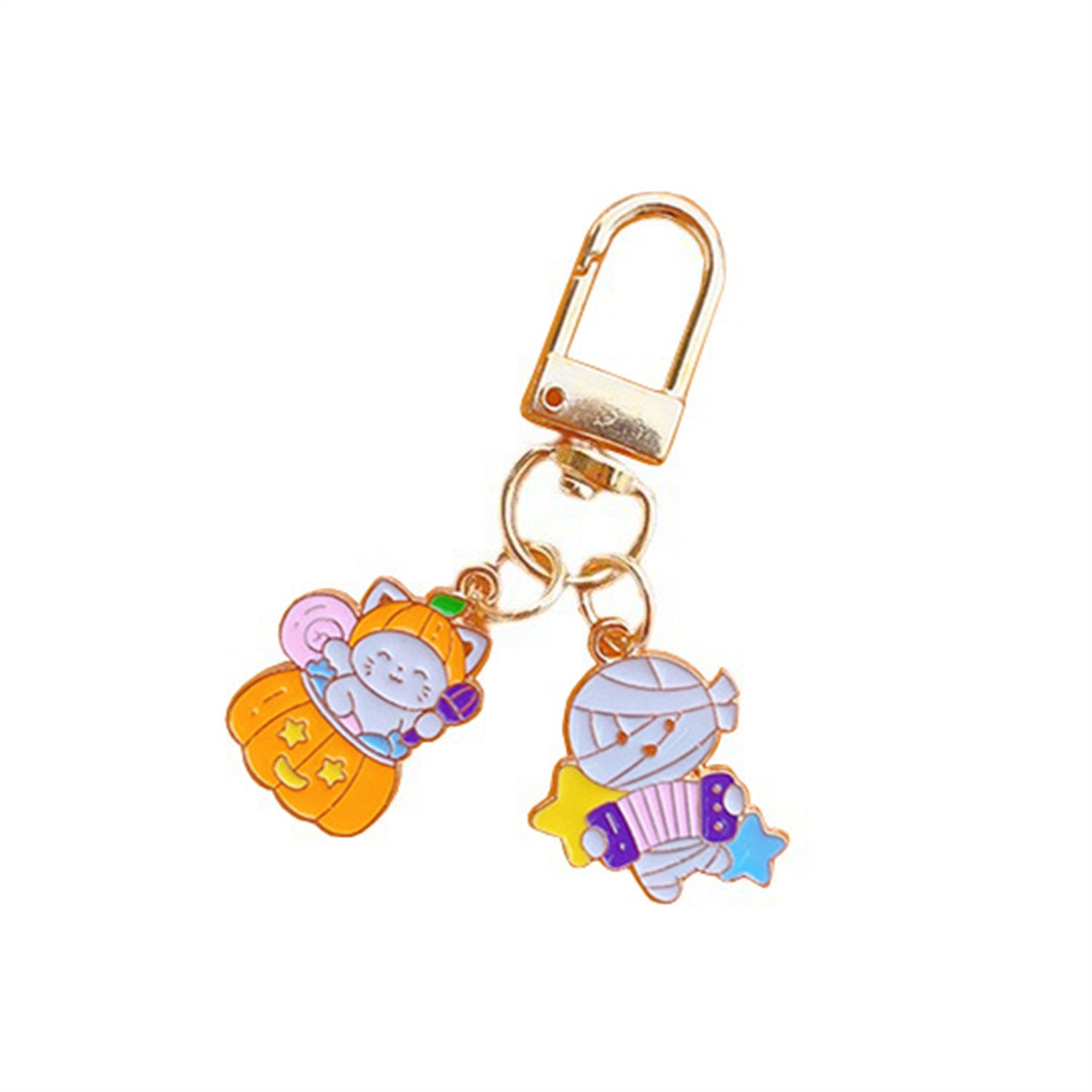 Wholesale Halloween Ghost Cartoon Cute Pumpkin Ghost Alloy Keychain