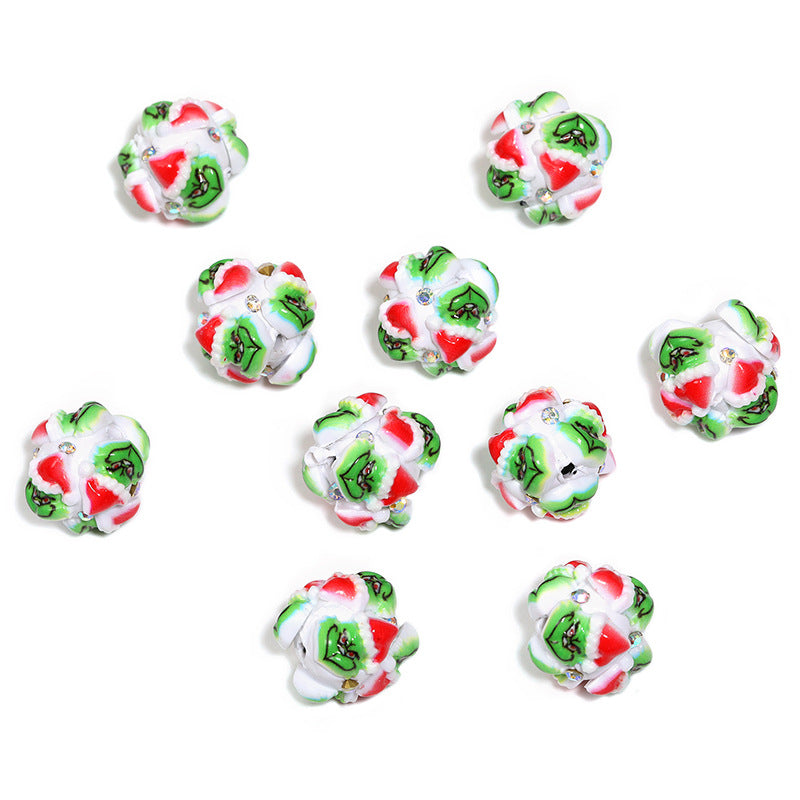 Wholesale 10pcs  Christmas cartoon  Acrylic Beads