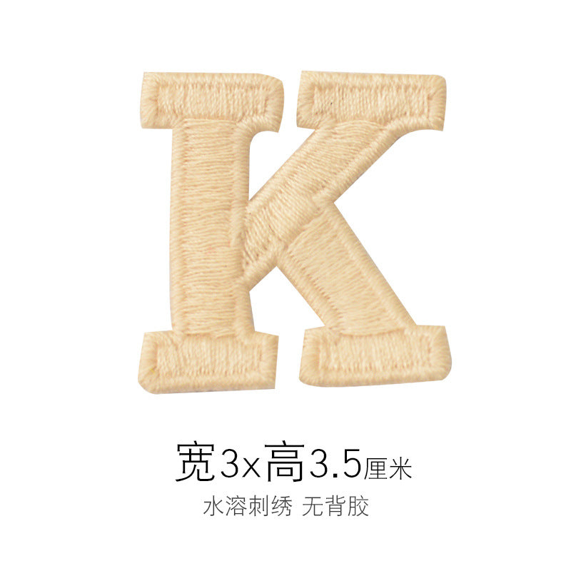 Wholesale Embroidered Letter R Patch Iron On Sew On Applique For Caps T Shirts Towels DIY Decorative Craft Supply
