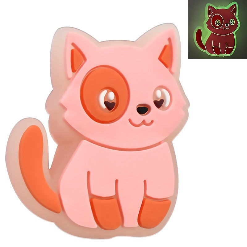 Wholesale Random 100pcs/pack  Glow-in-the-dark cartoon multi-functional beaded   Focal Beads