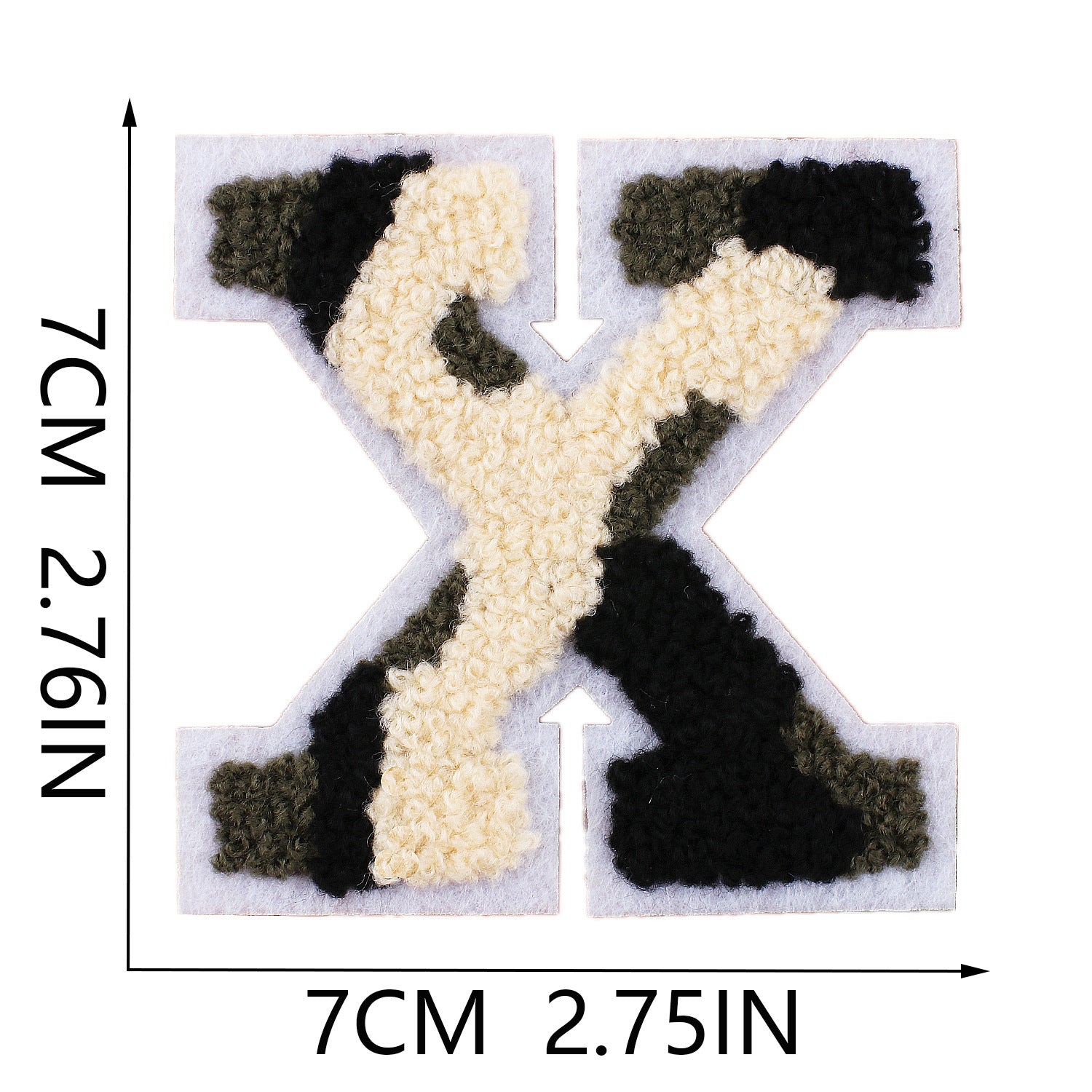 Wholesale Camouflage English letter embroidered towel patch