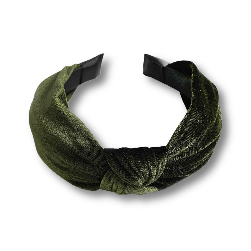 Wholesale Velvet Candy Color Wide Edge Headband