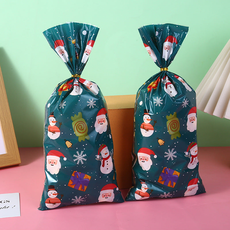 Wholesale Christmas Element Printing Santa Claus Candy Baking Dim Sum Pocket