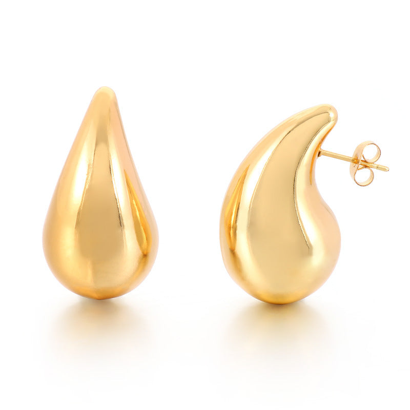 Wholesale Drop Geometric Versatile Gold Plated Earrings