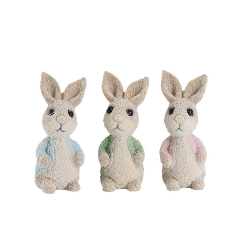 Wholesale Cartoon Rabbit Resin Ornaments
