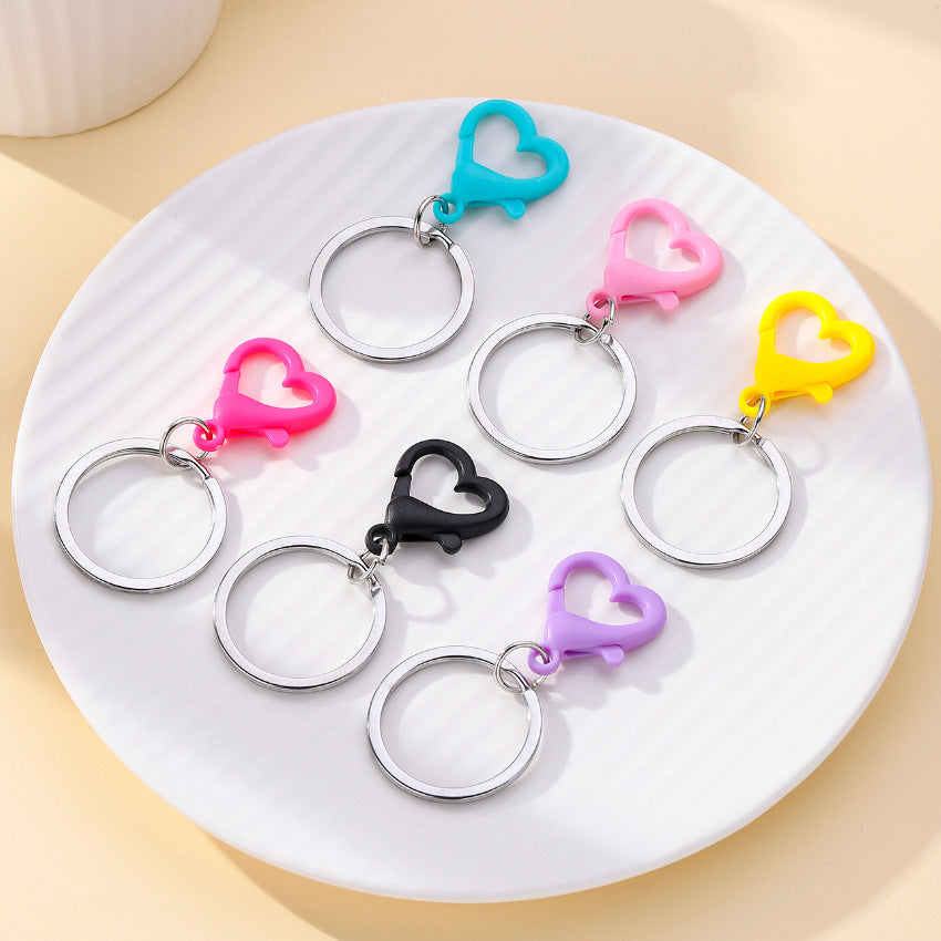 Wholesale Random Color 6pcs/pack Colored Metal Love Buckle