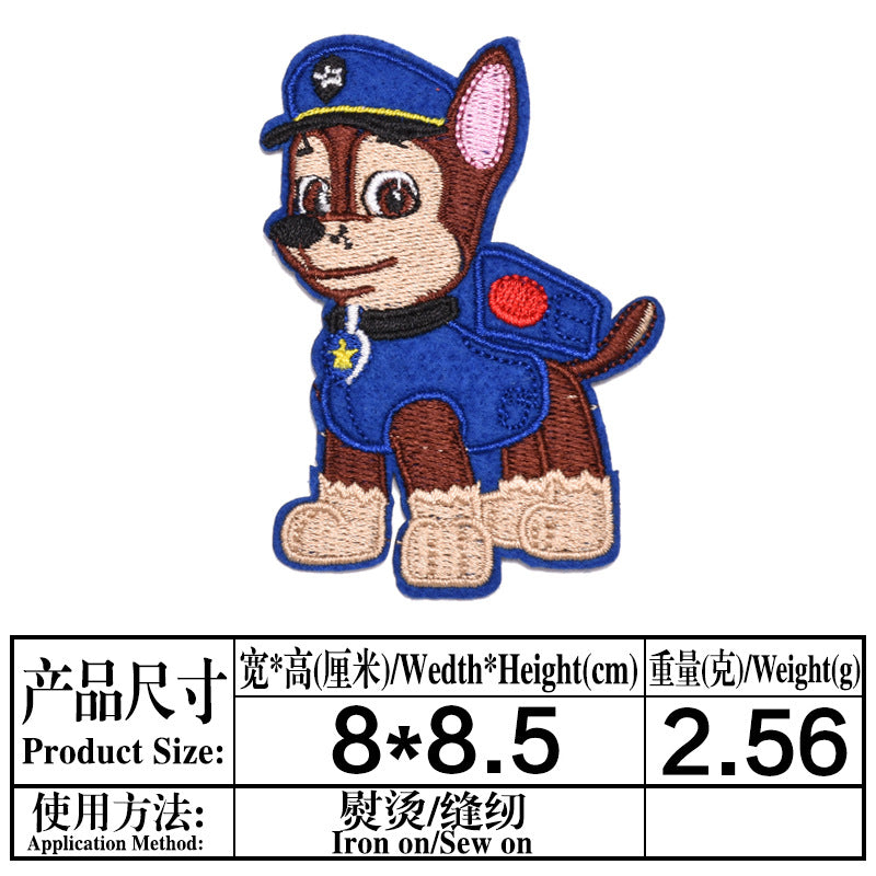 Wholesale Cute Puppy Embroidery Patches 23 Styles Cartoon Cloth Patch Set For Clothing Bags Towels Kids DIY Repair Decor Chic Fashion Accessory