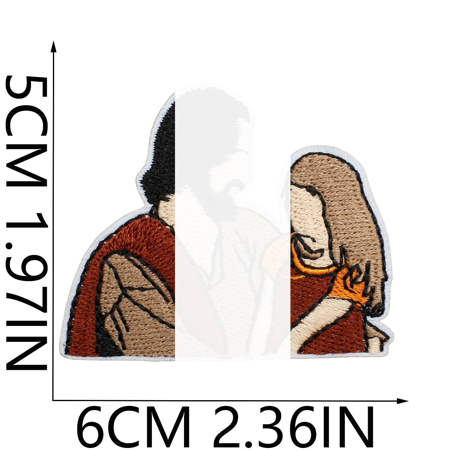 Wholesale Trendy Embroidered Iron On Patch Art Portrait DIY Decorative Clothing Accessory Craft Supply