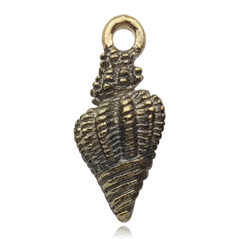 Wholesale Alloy Drip Oil Ocean Starfish Shell Pendant DIY Necklace Pendant Accessories