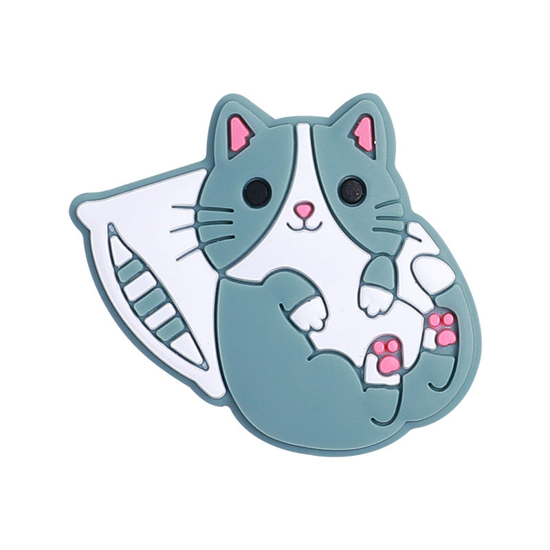 Wholesale 20PCS Kitten Baby Chewable Teether Animal Focus Silicone Beads