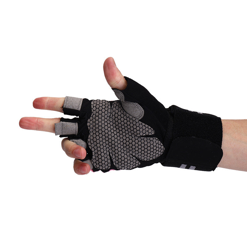 Wholesale Fitness Breathable Butterfly Net Microfiber Glove