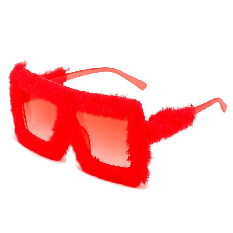 Wholesale Plush Fashion Cat Eye Sunglasses