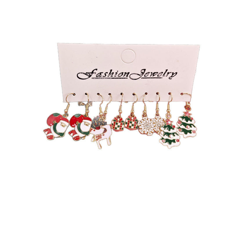 Wholesale Alloy Snowman  Gift Earrings