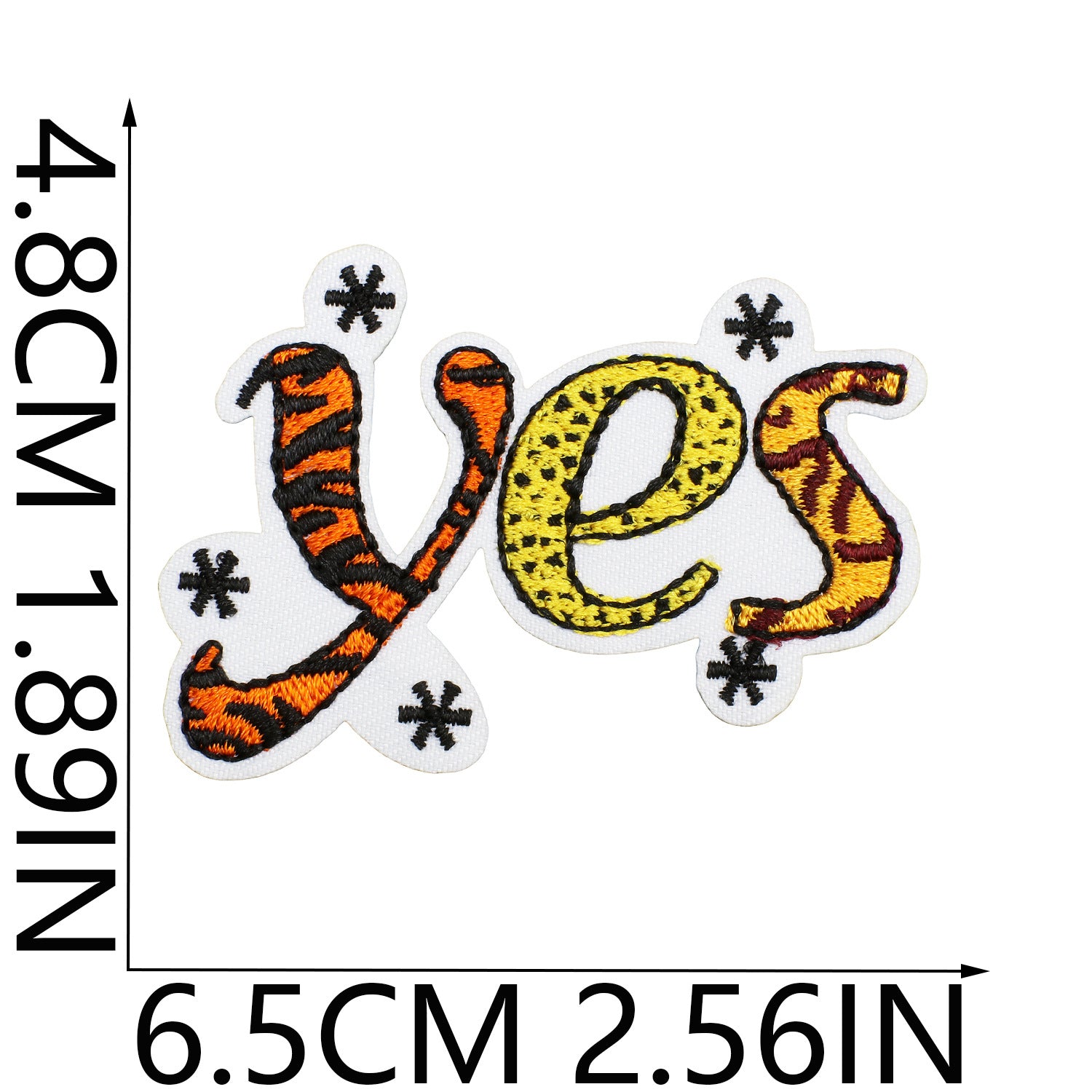 Wholesale Fashion Animal Print Embroidered Patches Polyester Clothing Decorative Accent Trendy Resale Accessory