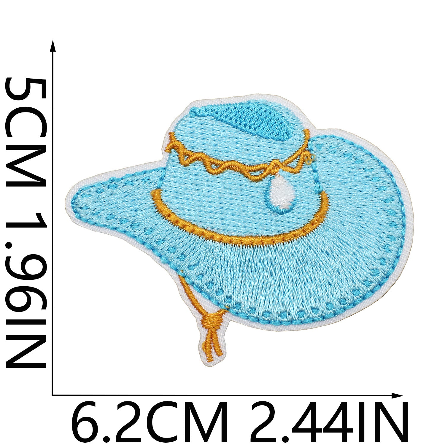 Wholesale Western Cowboy Shell Embroidered Patch Polyester Heat Transfer Applique For Clothing Casual Decorative Accent And Resale