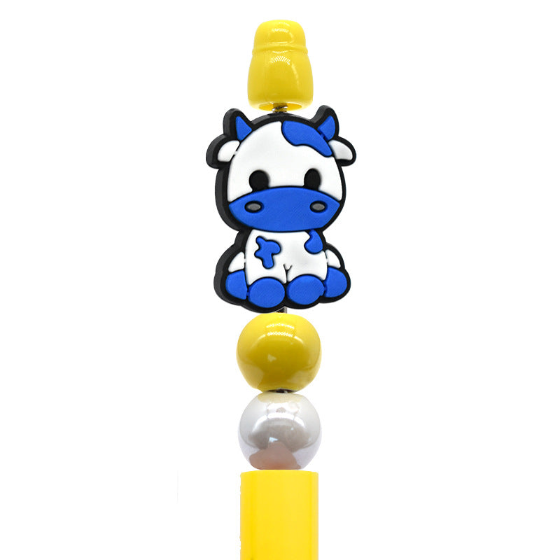 Wholesale Random100pcs/pack DIY Creative Cartoon Cow Pen Beads