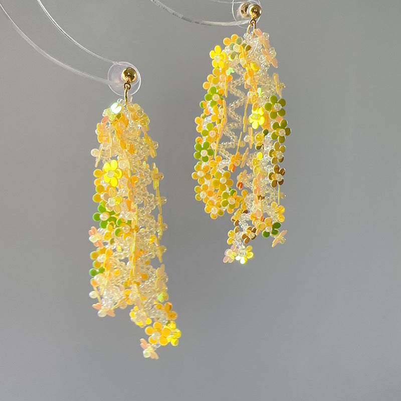 Wholesale Eye-catching Bright Eye Strap Long Dress All-match Earrings