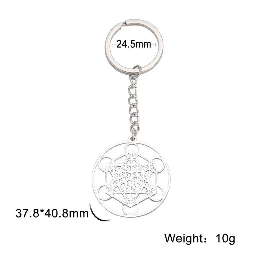 Wholesale Angel Seal Metatron Kabbalah Garden Stainless Steel Necklace