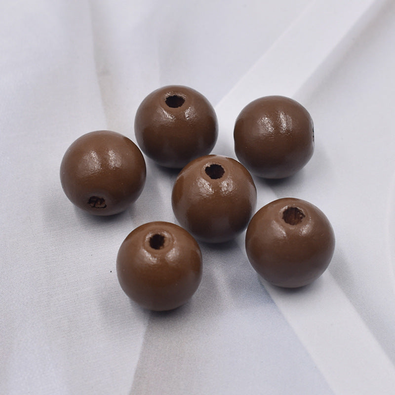 Wholesale 10PCS 16MM Colorful Hemu Wood Beads