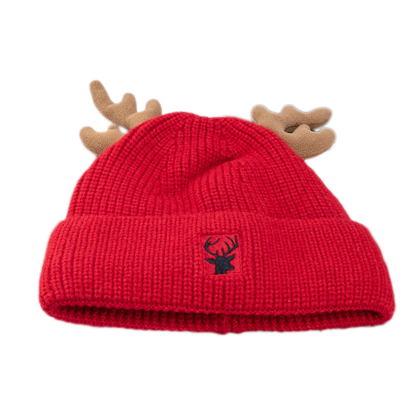 Wholesale Christmas Deer Antler Beanie