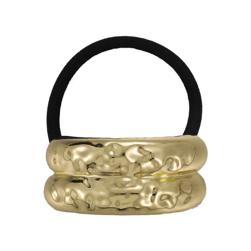 Wholesale geometric metal elastic all-match design retro temperament hair rope