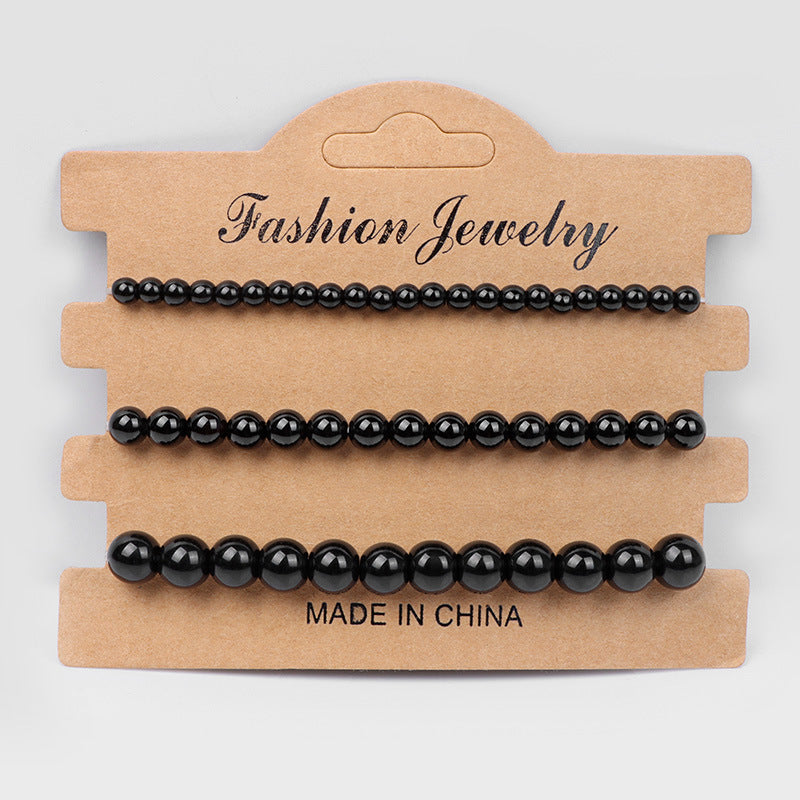Wholesale 4mm6mm8mm Natural Stone Beads Bracelet