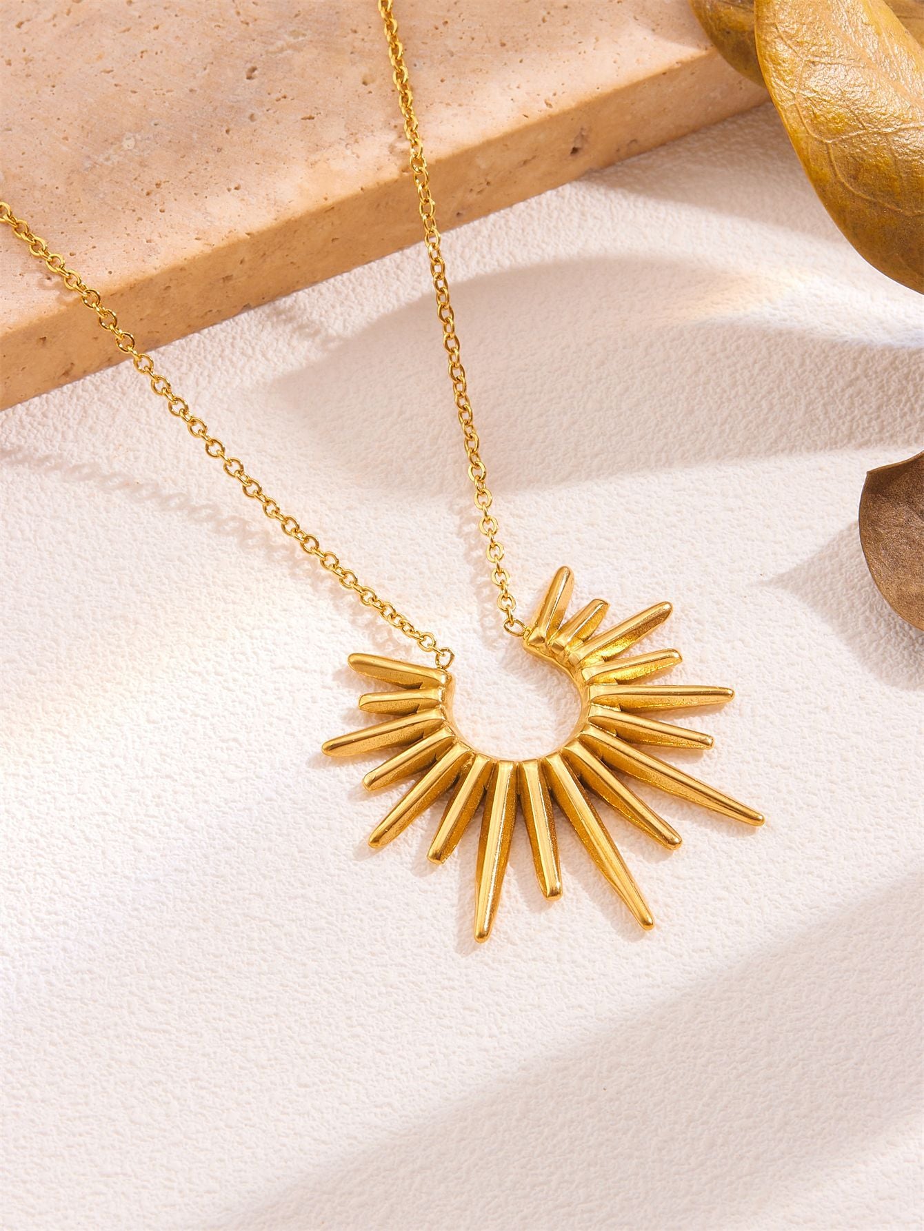 Wholesale Titanium steel gold-plated necklace