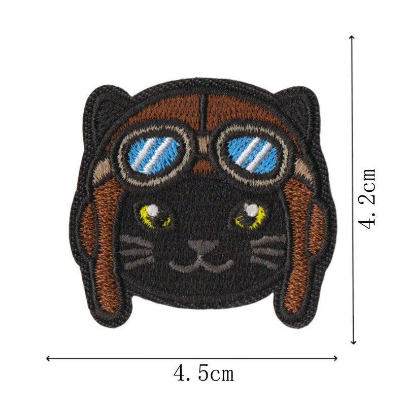 Wholesale Cat Embroidery Patch Set Iron On DIY Decorative Badges For Pencil Case And Pants Trendy Gift Boutique Resale