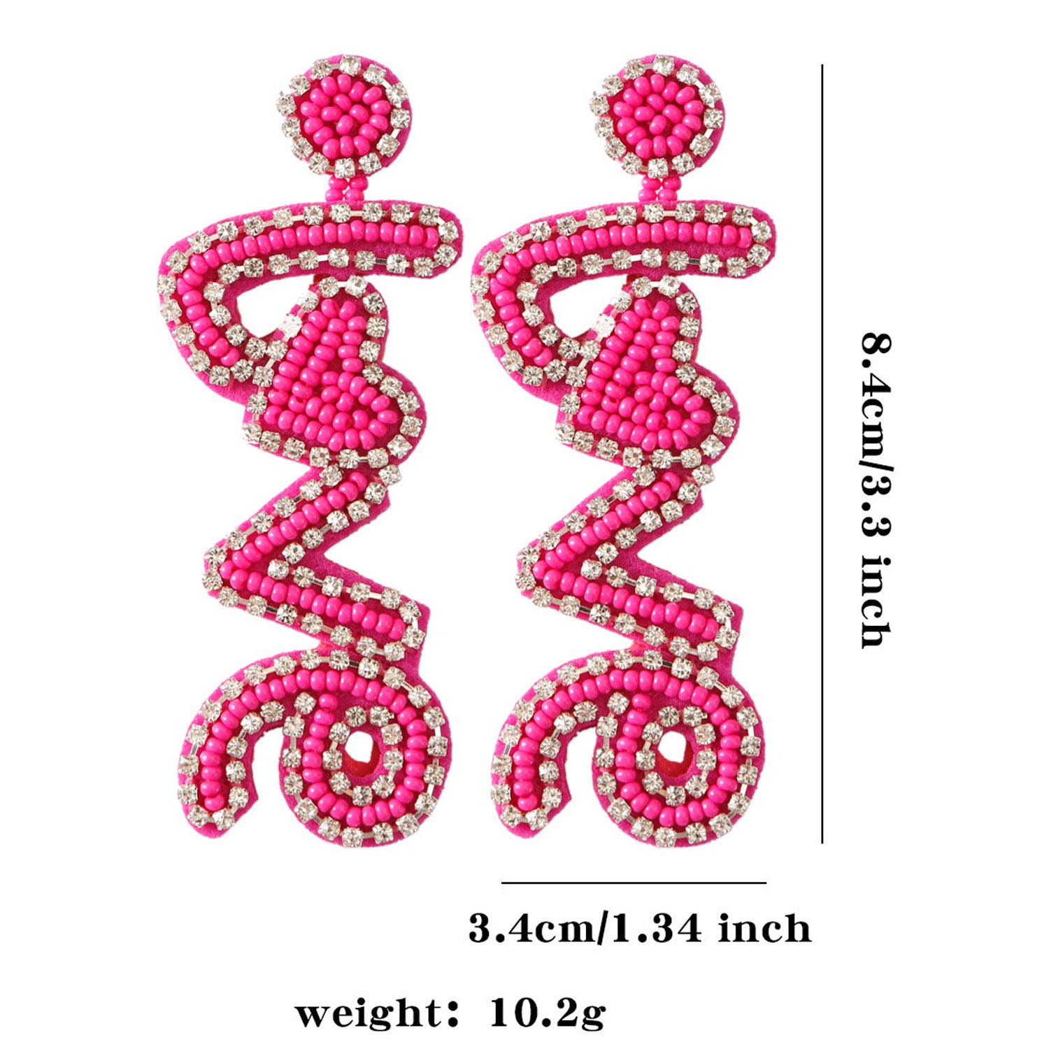 Wholesale Wholesale Hand-sewn Bohemian Heart Earrings