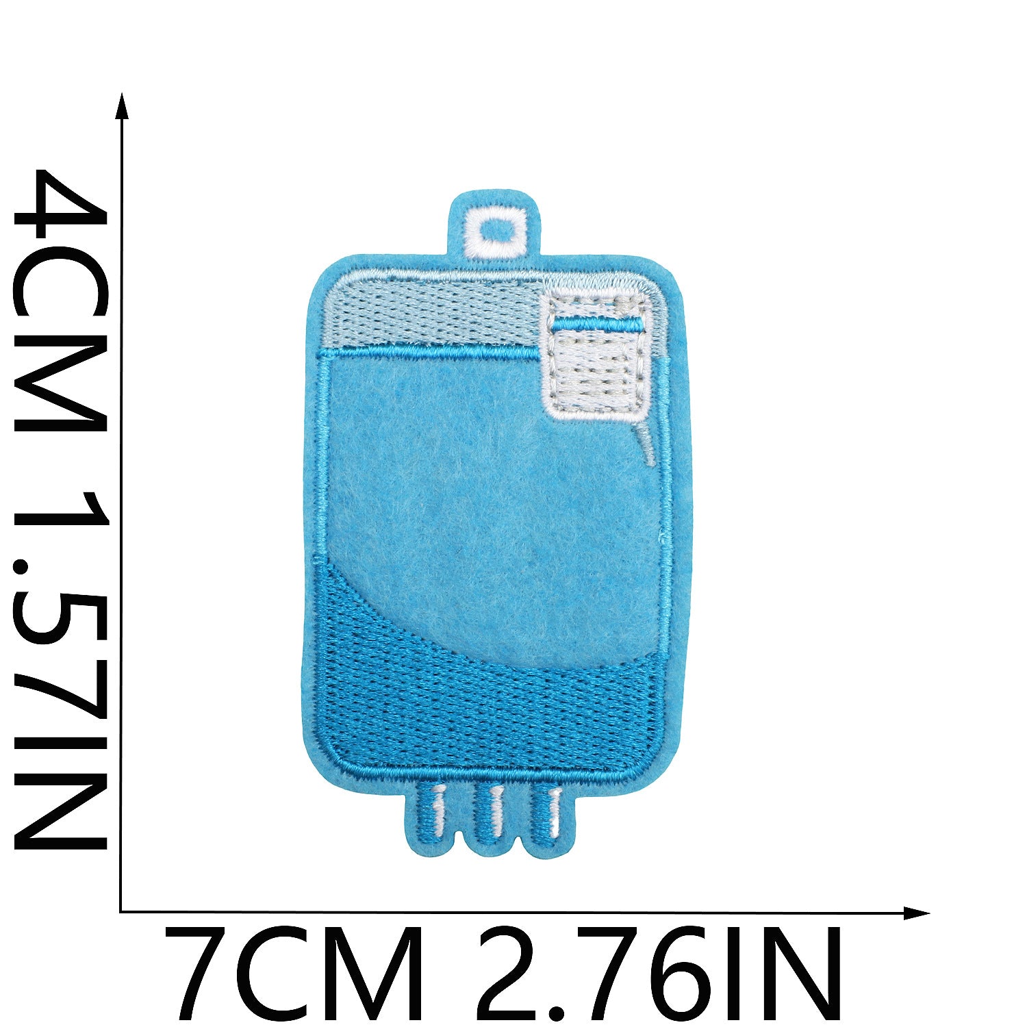 Wholesale Modern Red Blue Medical Rescue Team Embroidered Patches Cartoon Stethoscope Polyester Clothing Decoration Gift