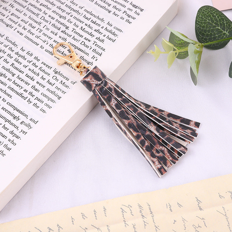 Wholesale Tassel pendant leopard print snake print fashion trend key accessories