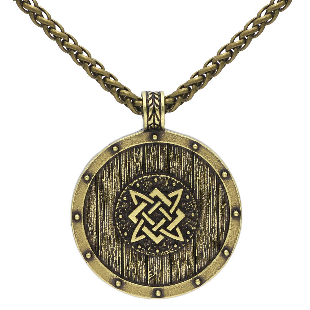 Wholesale Nordic Norse Mythology Viking Slavic Double-sided Men's Necklaces