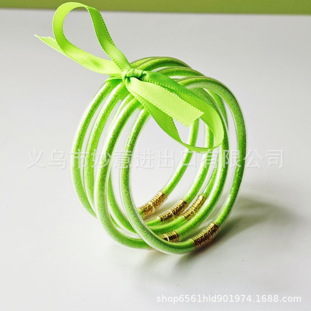 Wholesale 5 Layers Silicone Gold Powder Bracelet