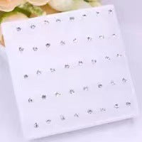 Wholesale Rhinestone Plastic Earrings Set