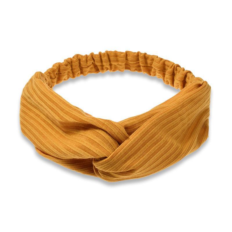 Wholesale Suede Cross Knit Face Wash Headband