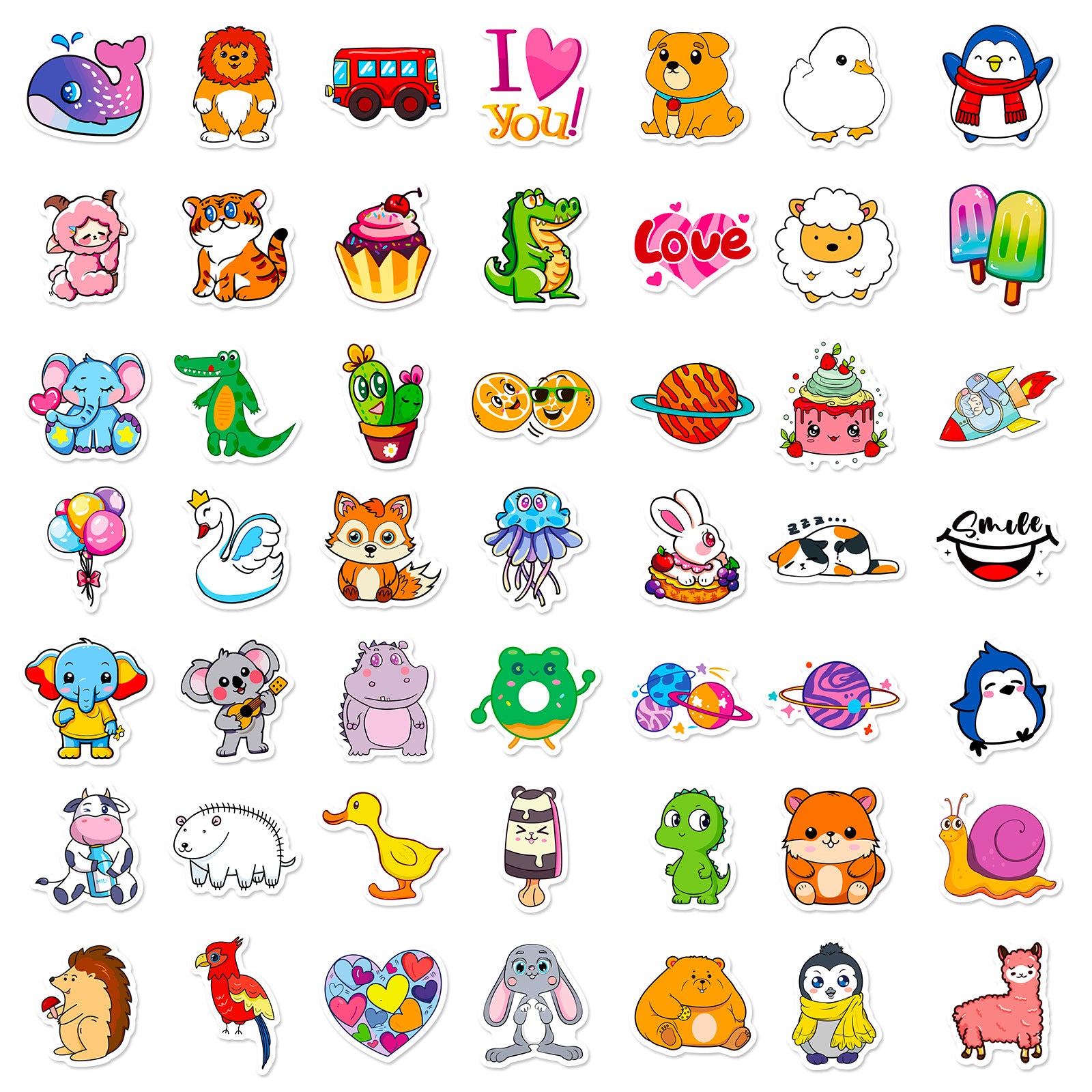 Wholesale 100pcs Cartoon Animal Hedgehog Stickers