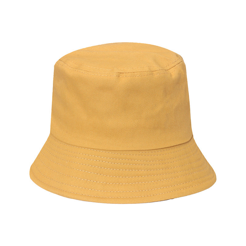 Wholesale Solid Color Fisherman Hat Simple Sunshade Outdoor Sun Protection Polyester Sun Hat