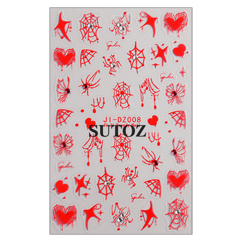 Wholesale  crystal diamond 3D adhesive nail stickers