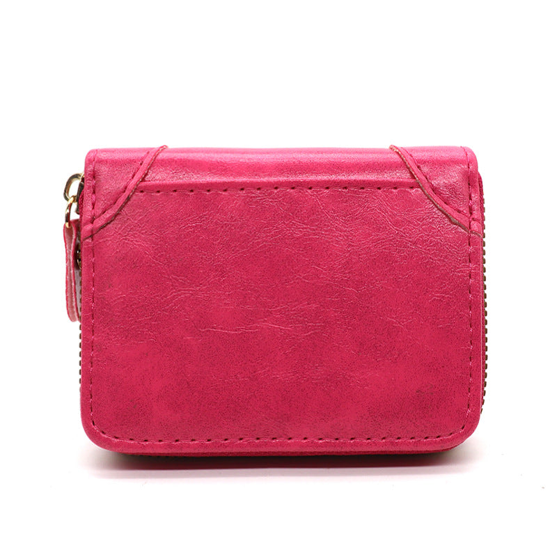 Wholesale Large-Capacity Card Holder Zipper Wallet