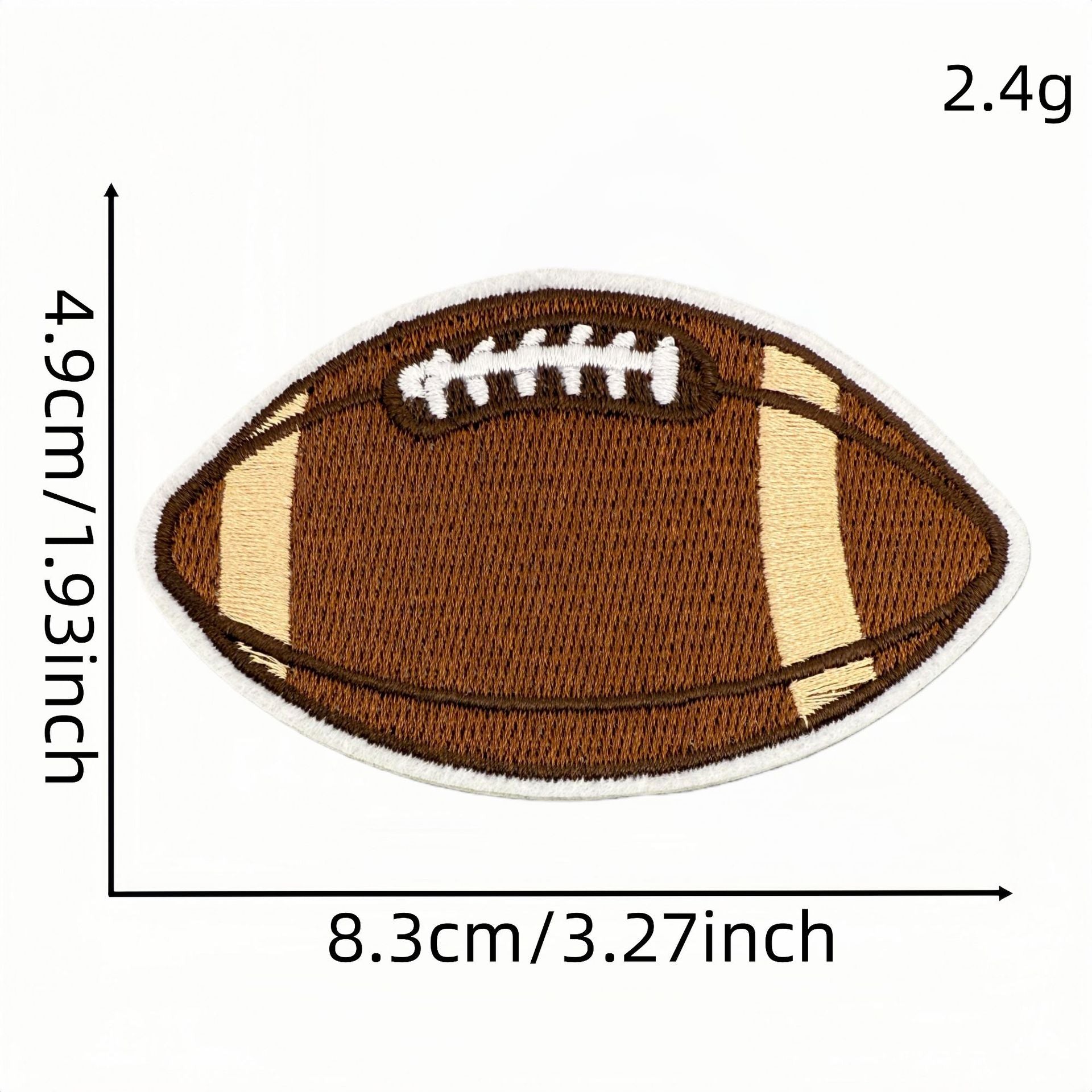 Wholesale Trendy Cartoon Rugby Embroidered Iron On Patches Leopard Print Decorative Applique DIY Craft Accessory