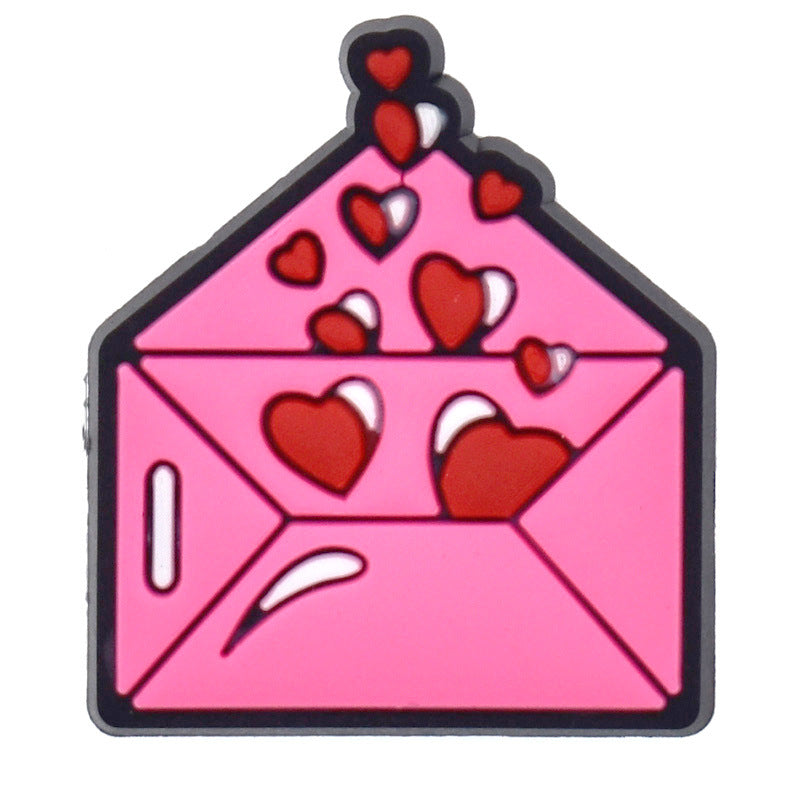 Wholesale Random 100pcs Red Valentine' s Day Series Croc Charms