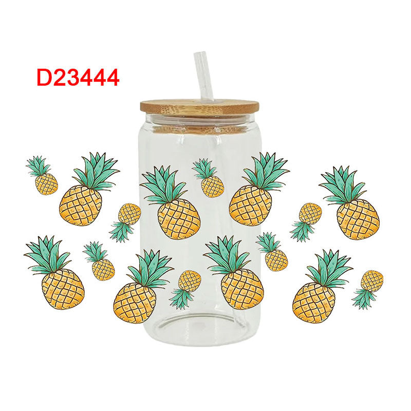 Wholesale Colorful Fruit Series 16oz Cup UV DTF Wraps