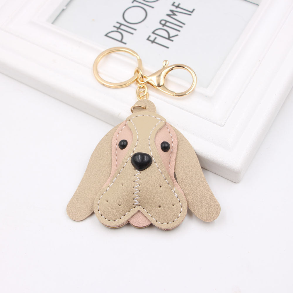 Wholesale of British Beagle Animal Leather Keychains