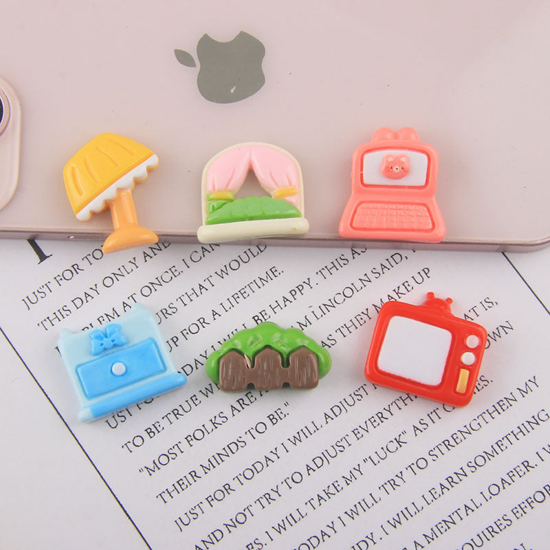 Wholesale cartoon home furnishing resin cream glue Phone Case