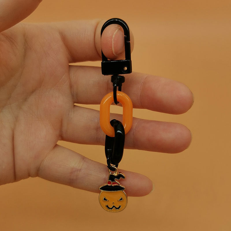 Wholesale Halloween Pumpkin Skull Bat Ghost Alloy Keychain